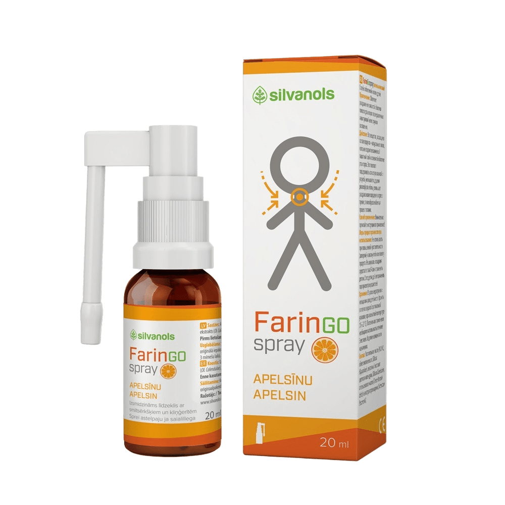 FarinGospray apelsinų skonio 20 ml