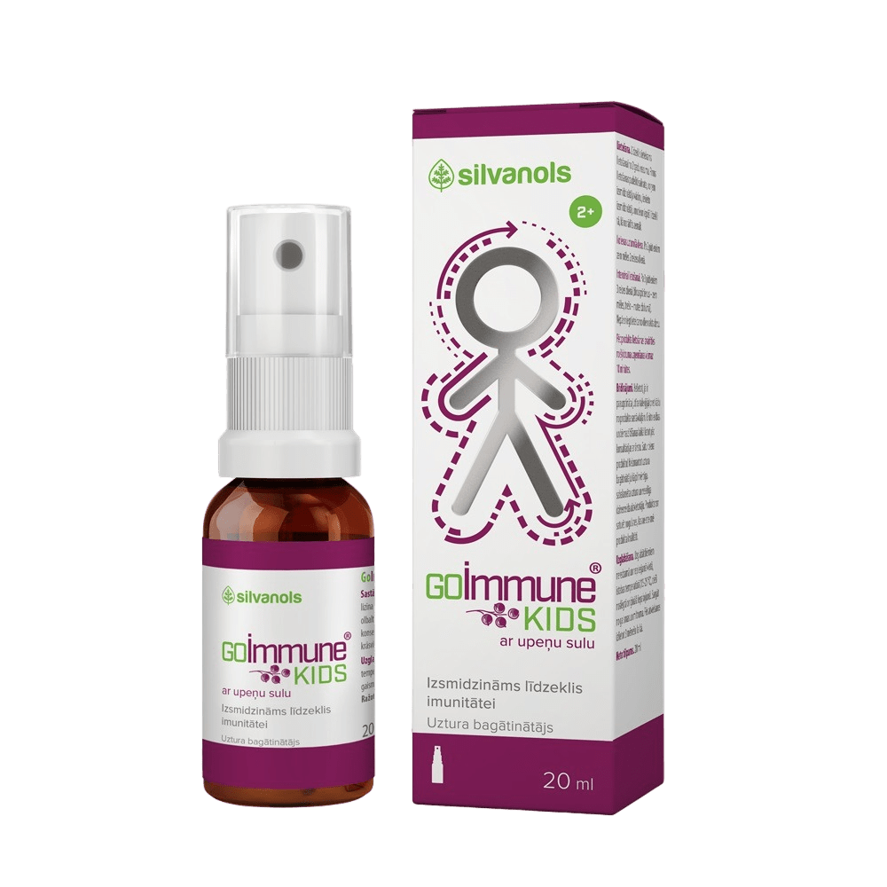 GoImmune KIDS su juodųjų serbentų sultimis, purškalas 20ml