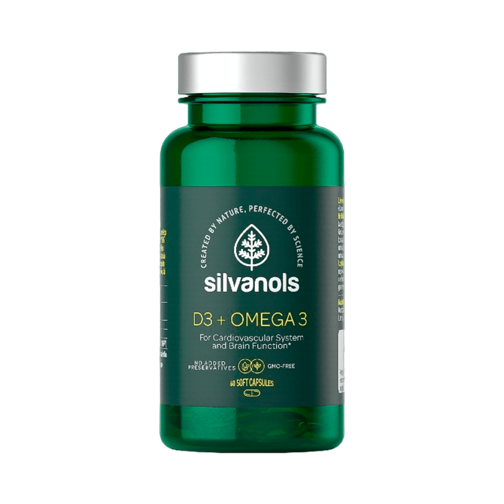 D3 + Omega-3 kapsulės, N60